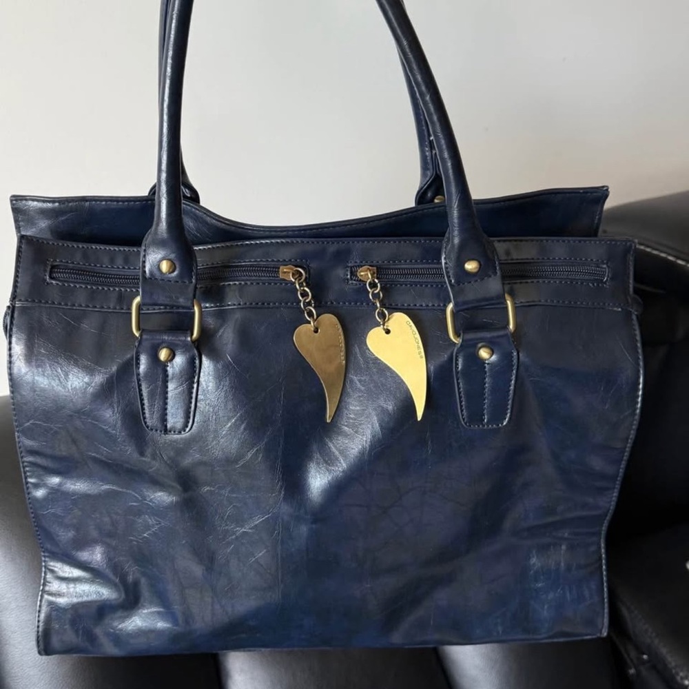 New Navy Blue Tote Bag David Jones